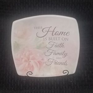SOLD Inspirational plate with stand